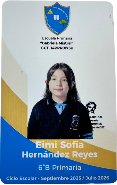 Muestra credencial frente 8