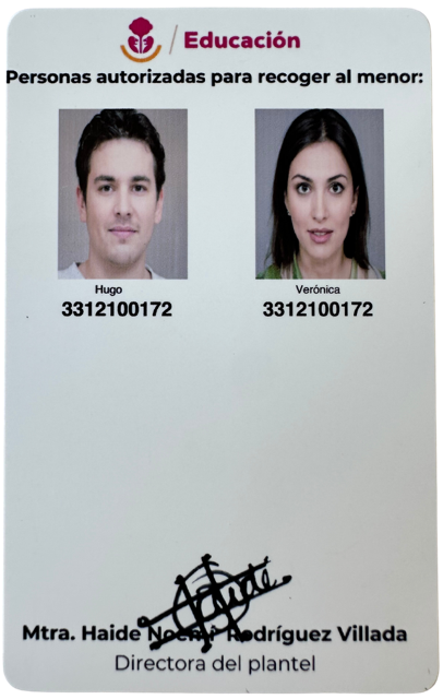 Muestra credencial reverso 13